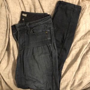 Paige Hoxton Ankle dark high rise skinny jeans